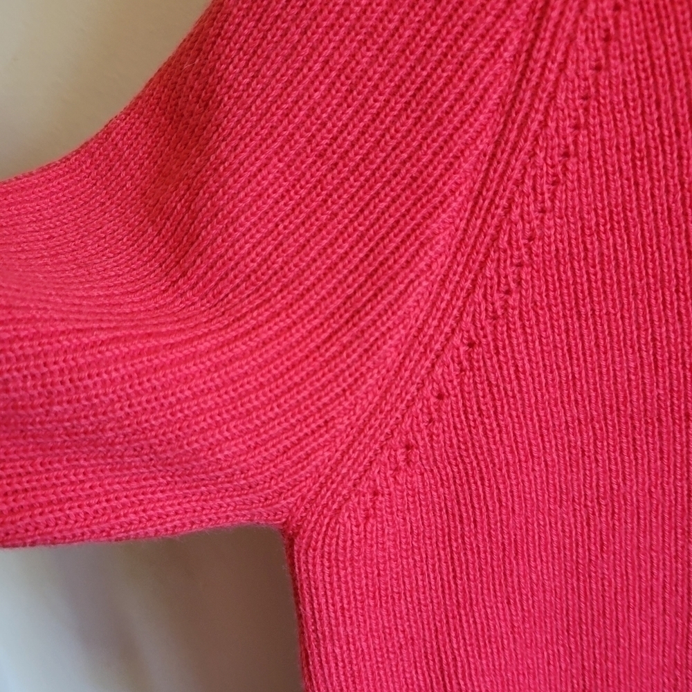 Athleta Wool Blend Sweater Knit Pink V Neck XXS Extra Small - Picture 3 of 8